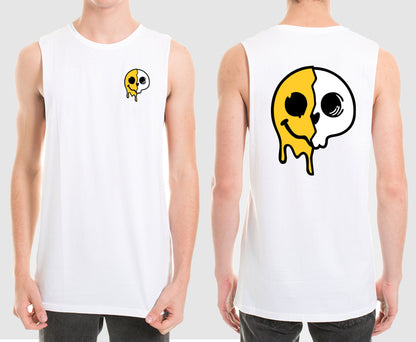 MELTING SKULL MUSCLE TEE | SAINT SINNER STREETWEAR