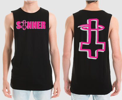 SINNER MUSCLE TEE | SAINT SINNER STREETWEAR