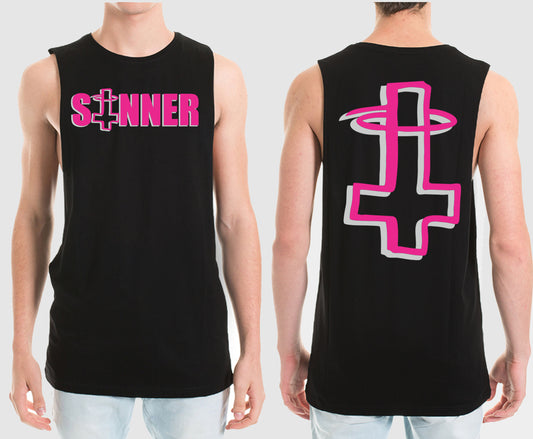 SINNER MUSCLE TEE | SAINT SINNER STREETWEAR