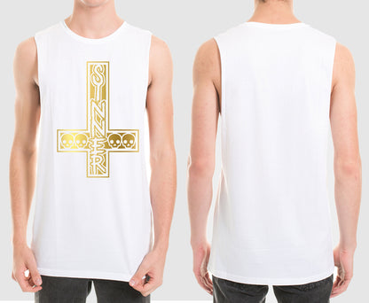 SINNER CROSS MUSCLE TEE | SAINT SINNER STREETWEAR