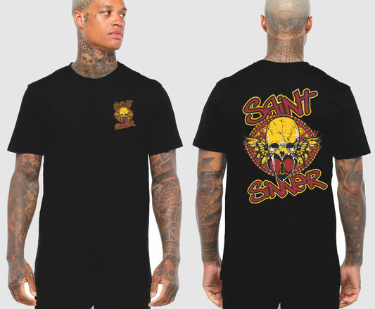 BUTTERFLY SKULL TSHIRT | SAINT SINNER STREETWEAR