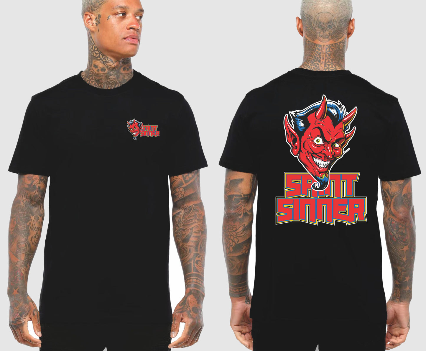 DEVIL FACE TSHIRT | SAINT SINNER STREETWEAR