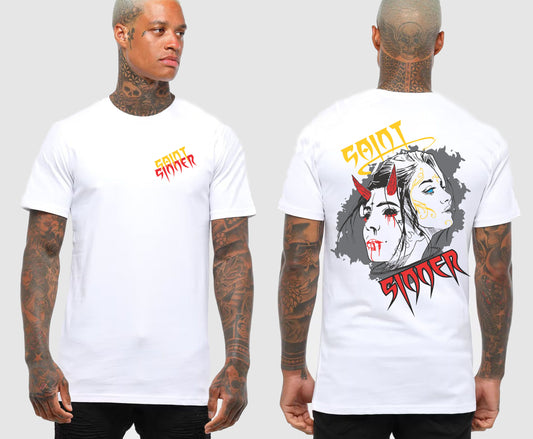 SAINT SINNER FACES TSHIRT | SAINT SINNER STREETWEAR