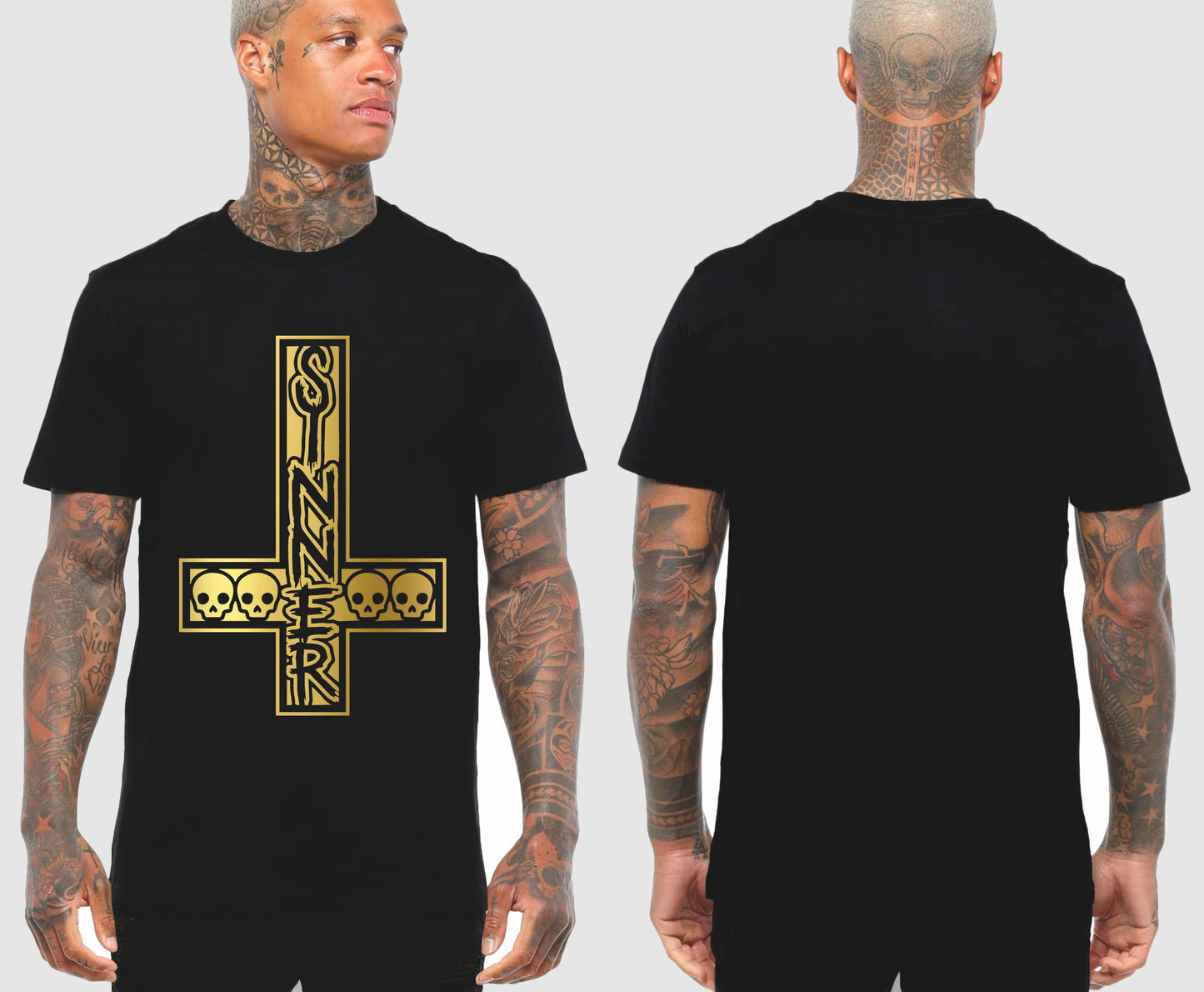 SINNER CROSS TSHIRT | SAINT SINNER STREETWEAR