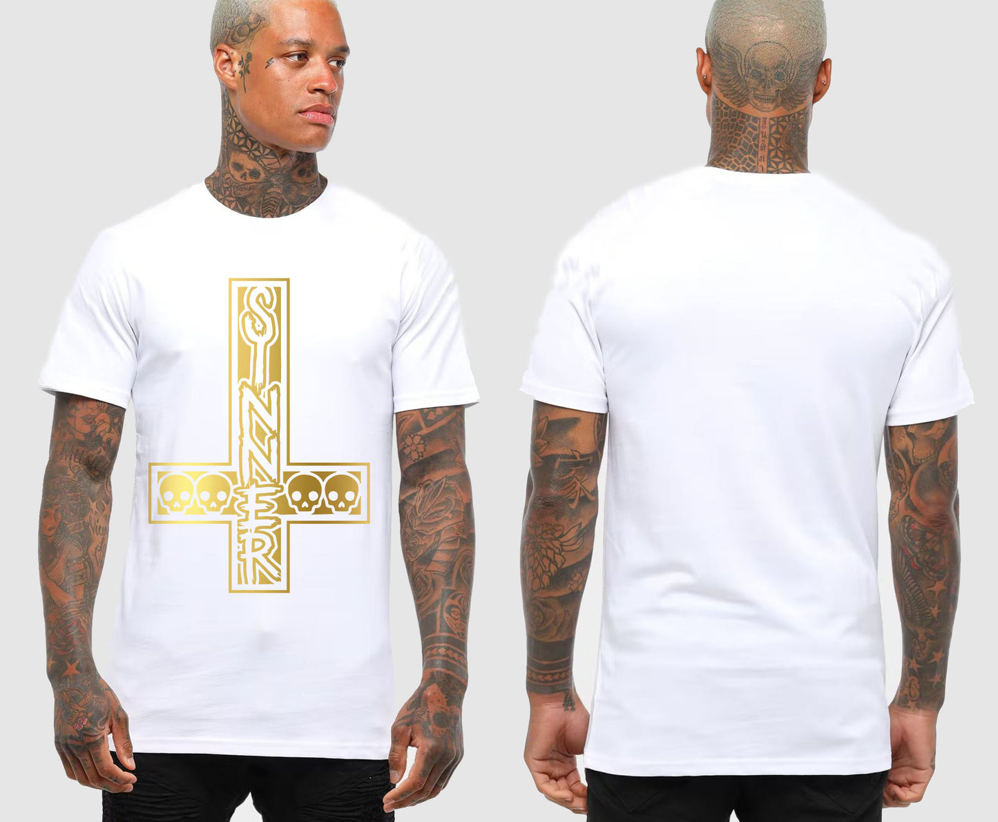 SINNER CROSS TSHIRT | SAINT SINNER STREETWEAR