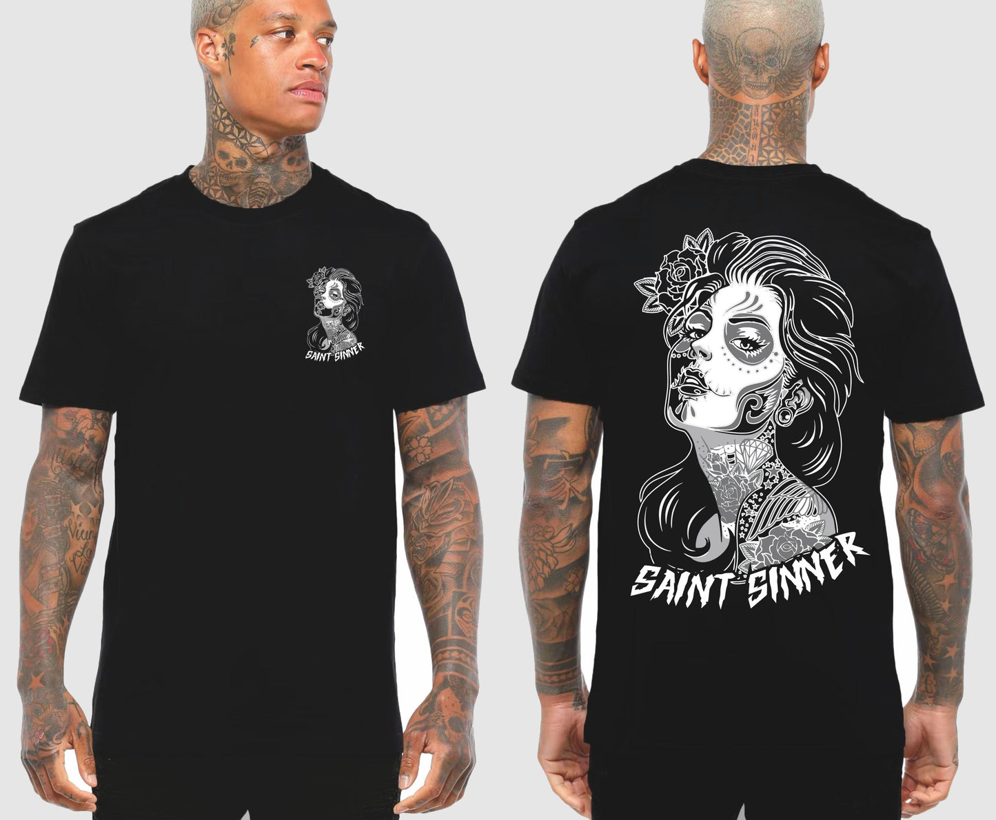 SUGAR SKULL TSHIRT | SAINT SINNER STREETWEAR