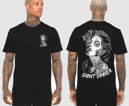 SUGAR SKULL TSHIRT | SAINT SINNER STREETWEAR