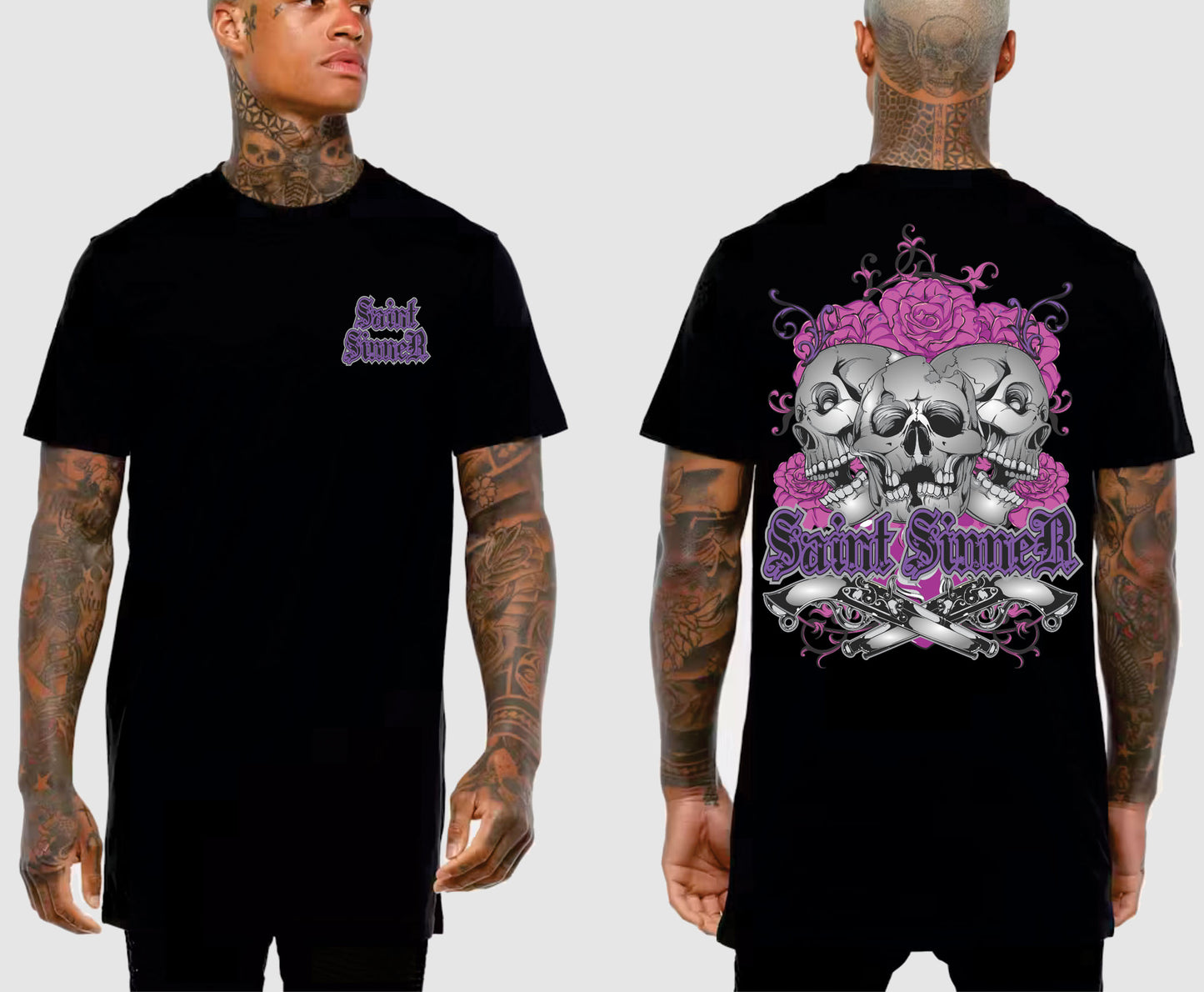 2 GUNS TALL TEE | SAINT SINNER STREETWEAR