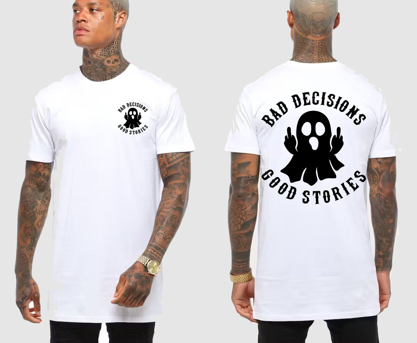 BAD DECISIONS TALL TEE | SAINT SINNER STREETWEAR