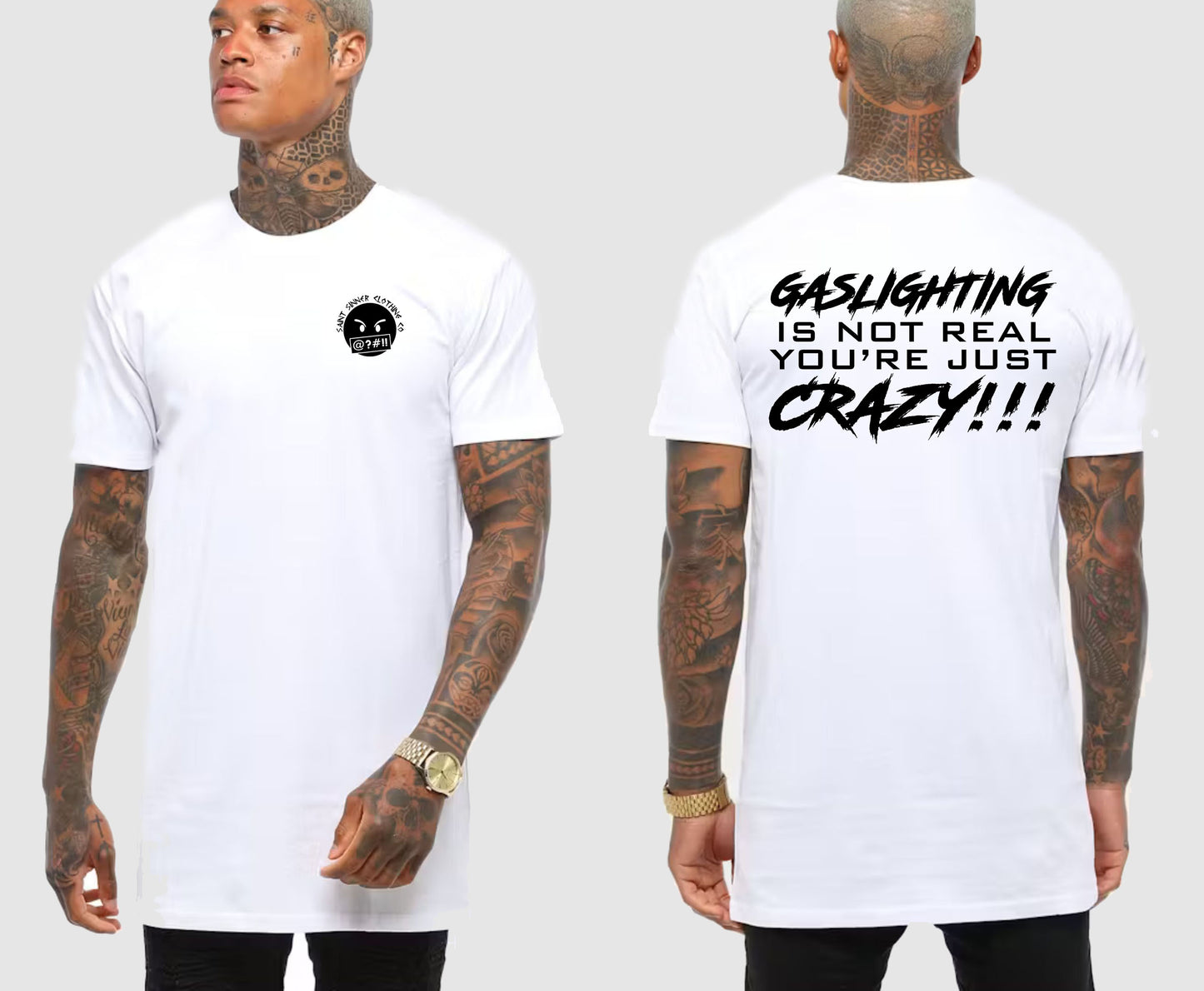 GASLIGHTING TALL TEE | SAINT SINNER STREETWEAR