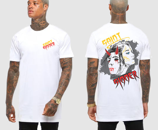 SAINT SINNER FACES TALL TEE | SAINT SINNER STREETWEAR