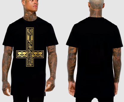 SINNER CROSS TALL TEE | SAINT SINNER STREETWEAR
