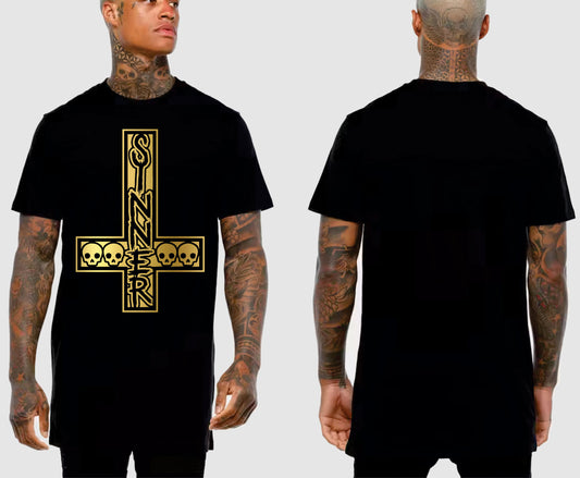 SINNER CROSS TALL TEE | SAINT SINNER STREETWEAR
