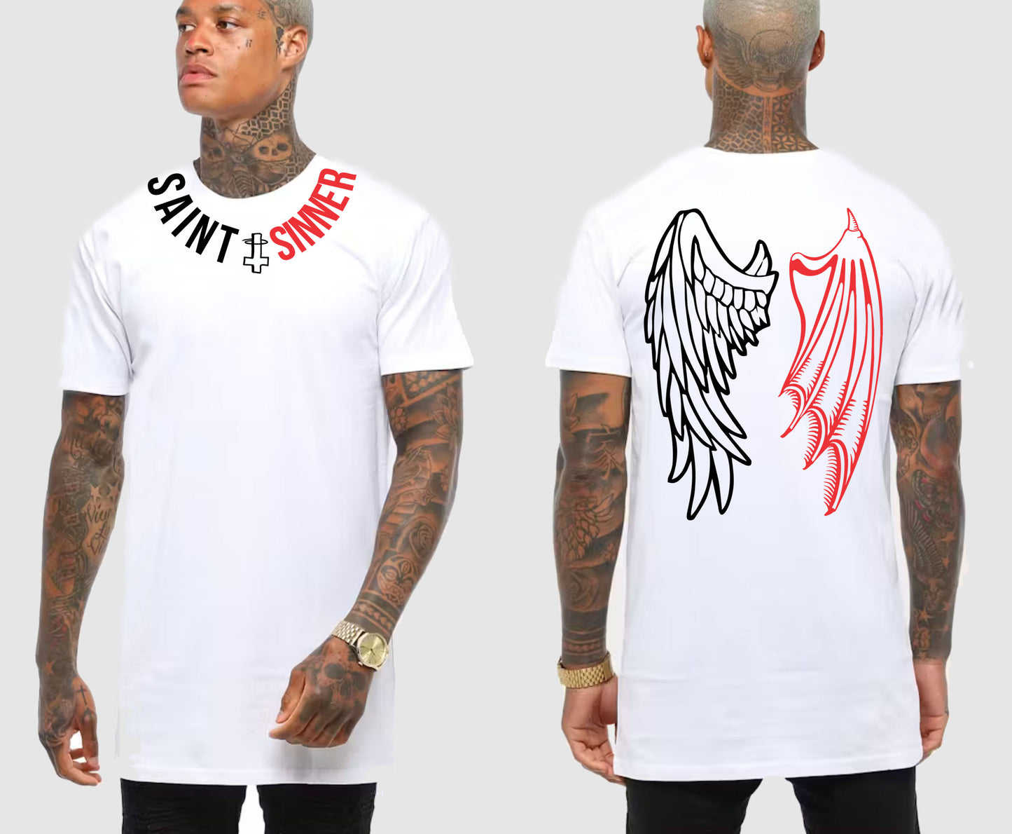 WINGS TALL TEE | SAINT SINNER STREETWEAR