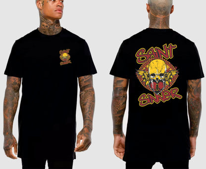 BUTTERFLY SKULL TALL TEE | SAINT SINNER STREETWEAR