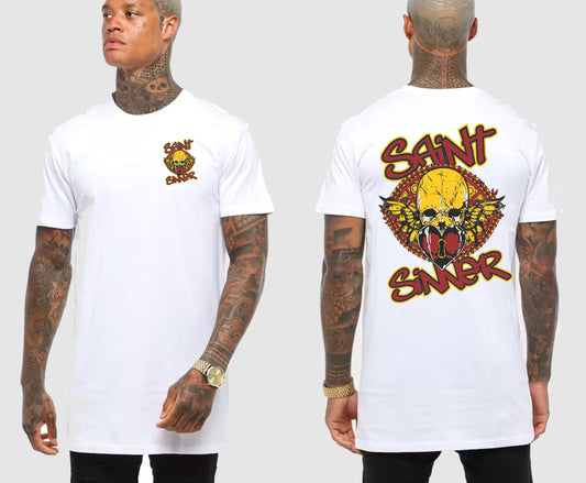 BUTTERFLY SKULL TALL TEE | SAINT SINNER STREETWEAR